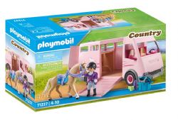 PLAYMOBIL COURTRY - VAN AVEC CHEVA #71237